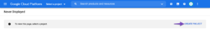 Create New Project in Google Cloud Platform